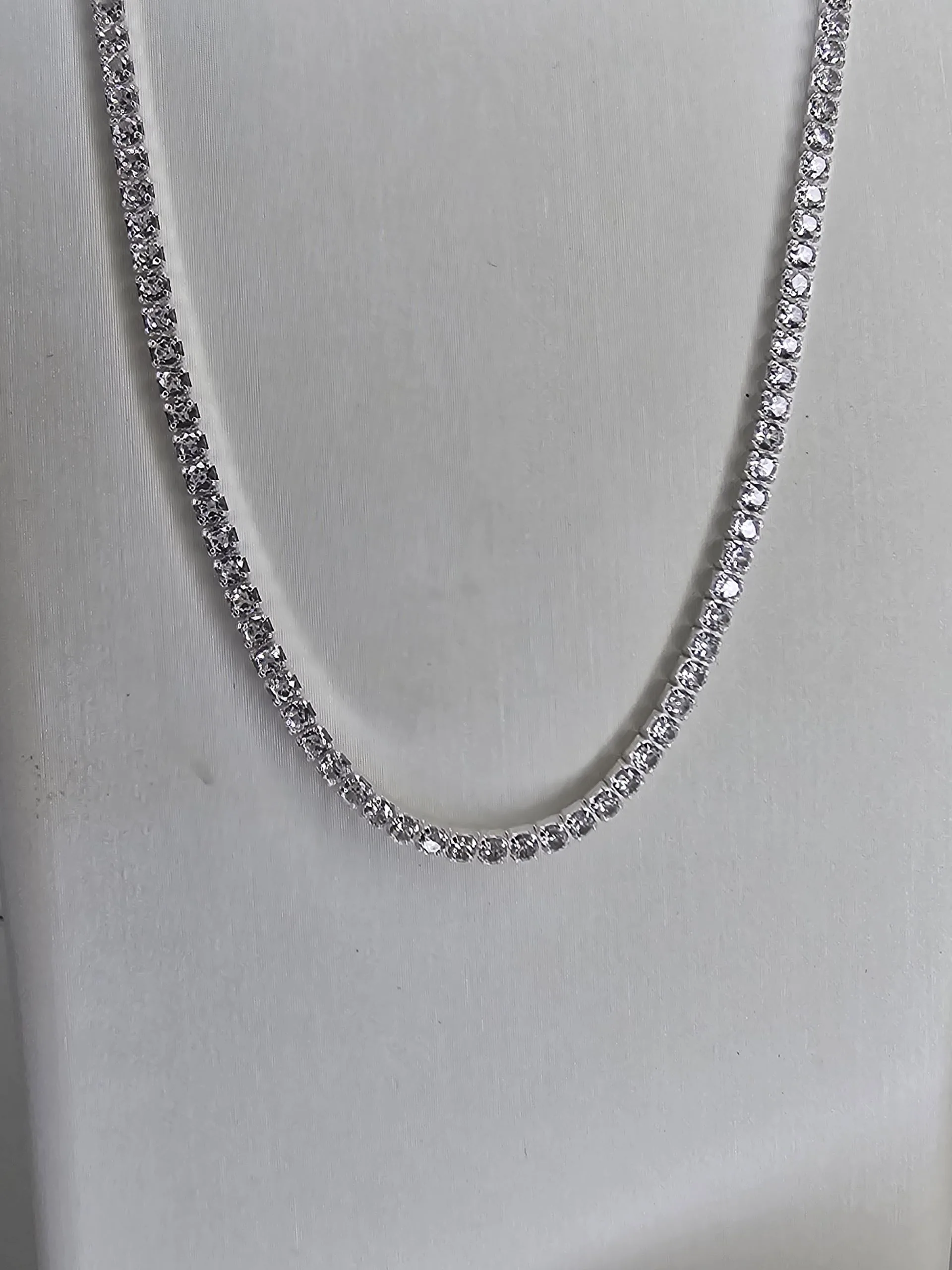 Gargantilla de Plata eslabon tennnis 2mm