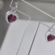 Aro brisura corazón cherry Plata 925