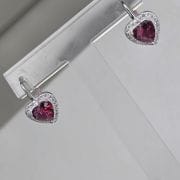 Aro brisura corazón cherry Plata 925
