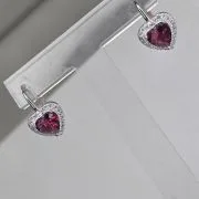 Aro brisura corazón cherry Plata 925