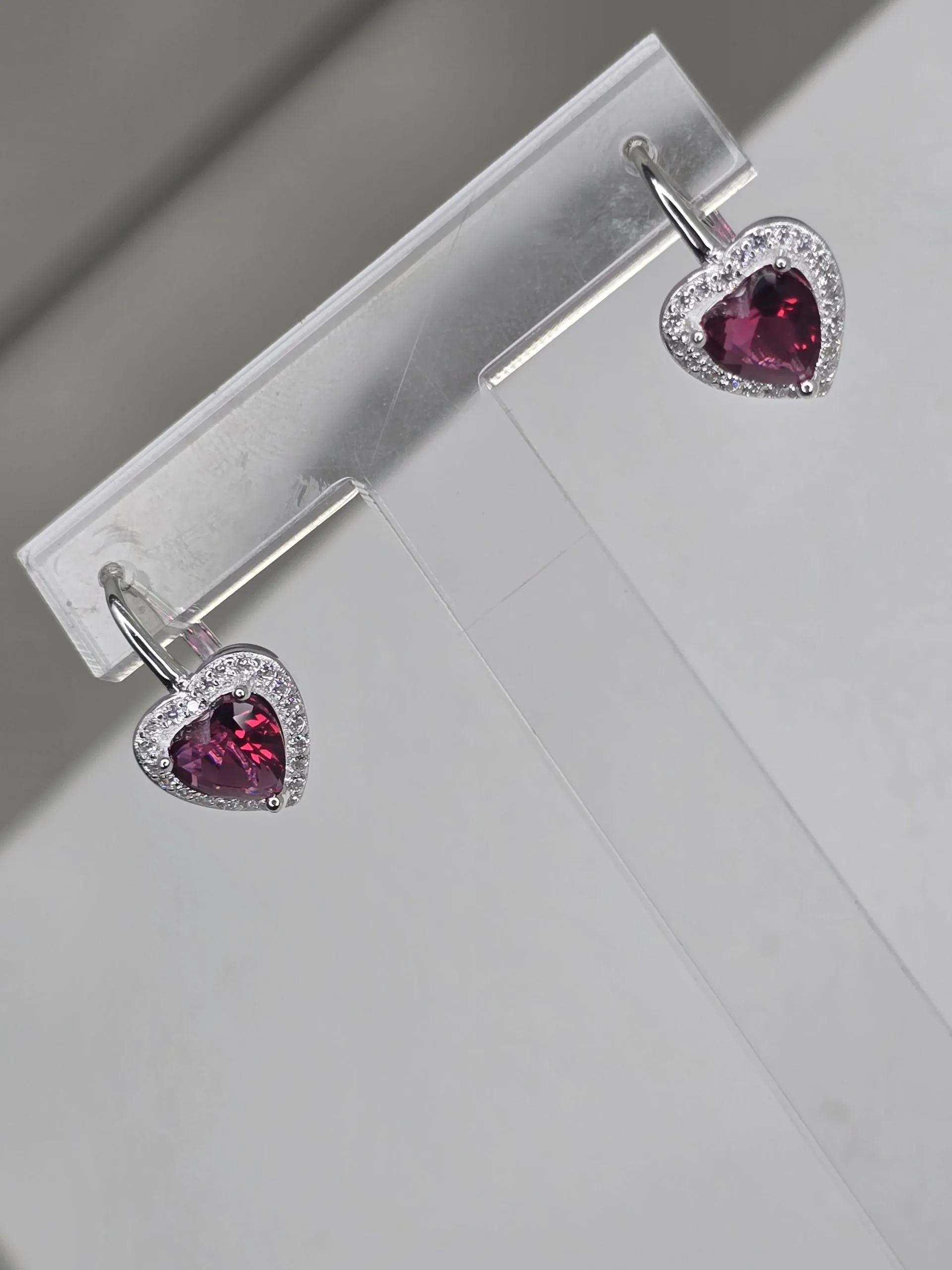 Aro brisura corazón cherry Plata 925