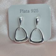 Zarcillos de triangulo plata 925