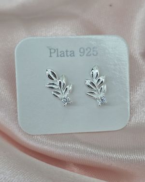 zarcillos de espiga pasantes