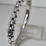 Esclava de plata inflada electroformatura eslabon