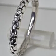 Esclava de plata inflada electroformatura eslabon