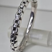 Esclava de plata inflada electroformatura eslabon