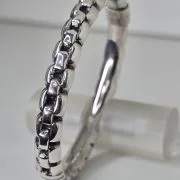 Esclava de plata inflada electroformatura eslabon