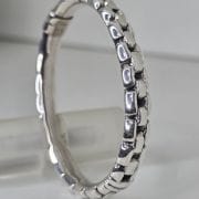 Esclava de plata inflada electroformatura eslabon