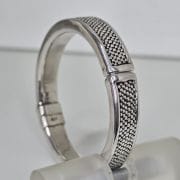 Esclava de plata inflada con electroformatura