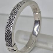 Esclava de plata inflada con electroformatura