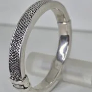 Esclava de plata inflada con electroformatura