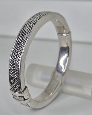 Esclava de plata inflada con electroformatura