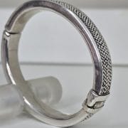 Esclava de plata inflada con electroformatura