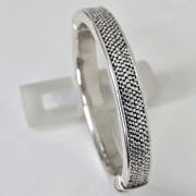 Esclava de plata inflada con electroformatura