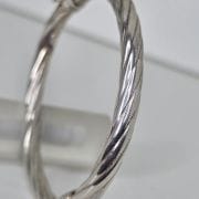 Esclava de plata inflada con traba seguridad
