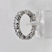 Anillo sinfin cristales de plata rodinada