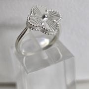 Anillo de plata estilo van cleef