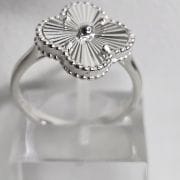 Anillo de plata estilo van cleef