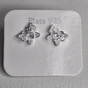 Aros pasantes de mariposa y punto luz