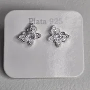 Aros pasantes de mariposa y punto luz