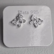 Aros pasantes de mariposa y punto luz