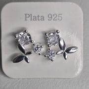Aros pasantes mariposa y puntos de luz