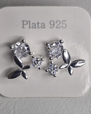 Aros pasantes mariposa y puntos de luz