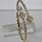 Esclava Plata con baño gold van cleef