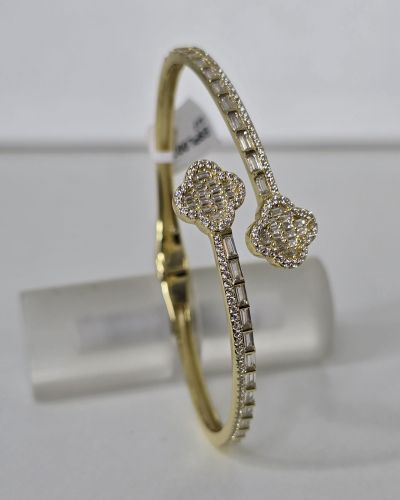 Esclava Plata con baño gold van cleef