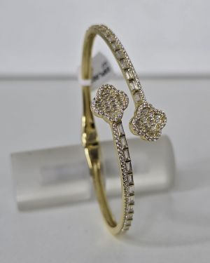 Esclava Plata con baño gold van cleef