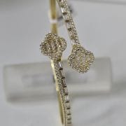Esclava Plata con baño gold van cleef