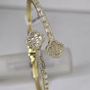 Esclava Plata con baño gold van cleef