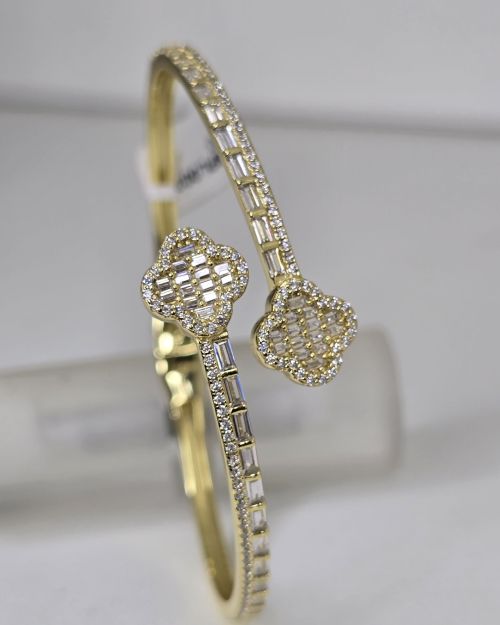Esclava Plata con baño gold van cleef