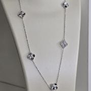Gargantilla estilo van cleef plata rodinada
