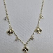 Gargantilla GOLD estilo van cleef con punto luz