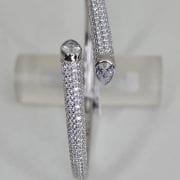 Esclava doble con piedras rodinada gota cubic