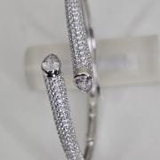 Esclava doble con piedras rodinada gota cubic