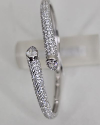 Esclava doble con piedras rodinada gota cubic