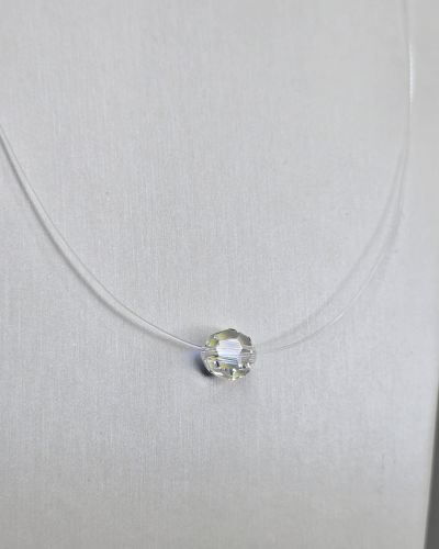 Tanza de 45 cm con bola cristal aurora boreal