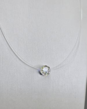 Tanza de 45 cm con bola cristal aurora boreal