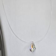Tanza de 45 cm con gota en cristal aurora boreal