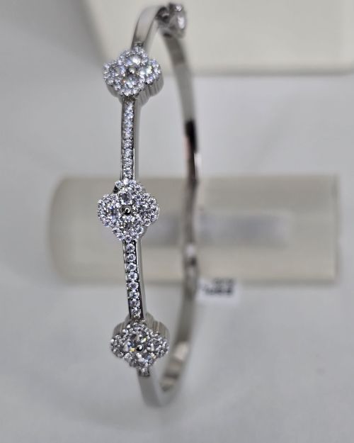 Esclava de plata rodinada van cleef