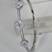 Esclava de plata rodinada van cleef