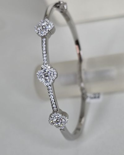 Esclava de plata rodinada van cleef
