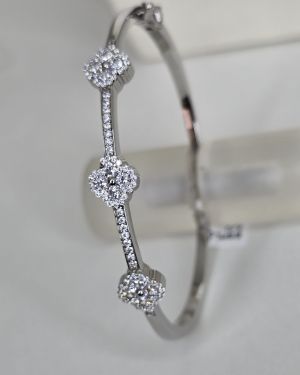 Esclava de plata rodinada van cleef