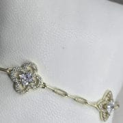 Pulsera rodinada GOLD con forcet flores