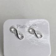 Aros pasantes de plata infinitos