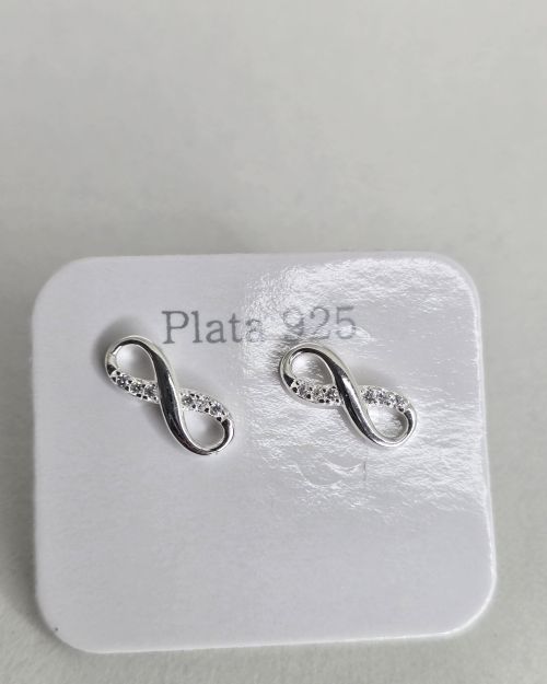 Aros pasantes de plata infinitos
