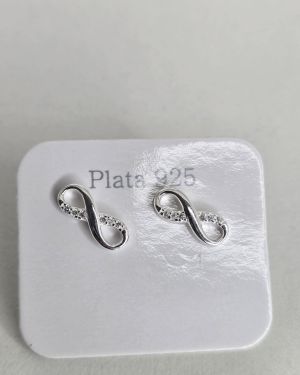 Aros pasantes de plata infinitos