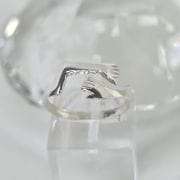 Anillo abrazos plata lisa , modelo regulable